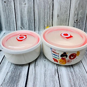 Mua BỘ 2 THỐ SỨ CÓ NẮP HÚT CHÂN KHÔNG