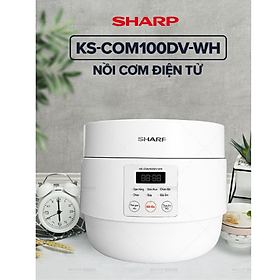 Nồi cơm điện tử Sharp KS-COM100DV-WH(1L)