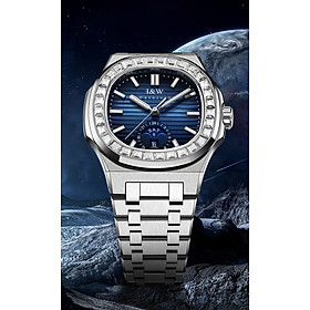 Đồng hồ nam chính hãng I&W CARNIVAL 735G2-T2 hàng mới fullbox,Kính sapphire ,chống xước ,Chống nước 50m ,Bảo hành chính hãng,Máy cơ (Automatic),dây kim loại thép 316L không gỉ, thiết kế đơn giản dễ đeo