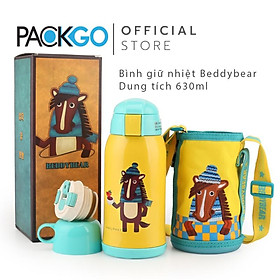 Mua Bình giữ nhiệt cho Bé Trai hoặc Gái / Chính hãng 100% BEDDYBEAR/ BEDDY BEAR/ họa tiết con NGỰA/ phù hợp Bé từ 2 tuổi trở