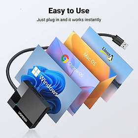Mua Đầu đọc thẻ USB 3.0 dài 0.5 hỗ trợ SD/TF/MS/CF Ugreen 30333 cao cấp hàng chính hãng