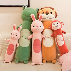 Mua Gối ôm cho bé hình thú ngộ nghĩnh đáng yêu đủ size  Gấu Bông Gối ôm mặt thú Ếch  Khỉ  Thỏ  Sư tử