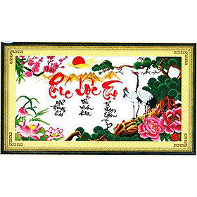 Tranh thêu chữ thập Phúc Lộc Thọ DLH-222888