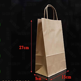Túi giấy shopping có quai xách 15x9x28cmcm