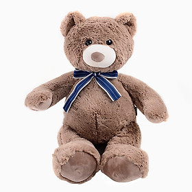 Gấu bông thắt nơ vải dệt kim cao cấp Hàn Quốc 54cm - EM118