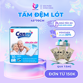 Combo 10 Tấm Đệm Lót Người Lớn Canny Siêu Mềm Mại, Siêu Thấm, Kháng Khuẩn 45x70cm, 55x70cm (10 miếng)
