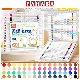 Hộp 60 Bút Lông Acrylic Marker - Truecolor ZCA-6066-60