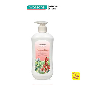 Sữa Dưỡng Thể Watsons Chiết Xuất Từ Dâu Giúp Dưỡng Ẩm Làn Da 550ml