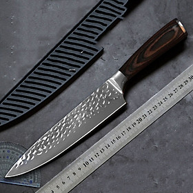 DAO BẾP NHẬT BẢN GYUTO THÉP DAMASCUS MÃ B2DT119