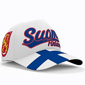 Phần Lan Mũ Lưỡi Trai Bóng Chày 3D Tự Do Tùy Chỉnh Tên Đội Logo Fi Suomi Nón Vây Du Lịch Quốc Gia Phần Lan Quốc Gia Thụy Điển Câu Cá cờ Trùm Đầu Color: Style 3 Size: Adjustable