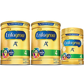 Combo 2 Lon Sữa Bột Enfagrow A+ 4 (1.7kg) - Tặng Lon Sữa Bột Enfagrow A+ 4 (830g)
