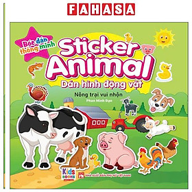 Sách - Sticker Animal - Dán Hình Động Vật - Nông Trại Vui Nhộn