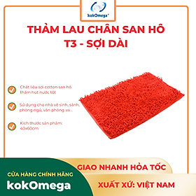 Mua Thảm Chùi Chân Đinh San kokOmega Êm Ái  Thấm Hút Nước Tốt  Chống Trơn Trượt ( Màu Ngẫu Nhiên)