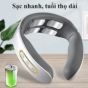 Máy Massage Đốt Sống Cổ Với 4 Đầu Massage Rung Kết Hợp Chườm Nóng 6 Chế Độ Hoạt  Động,15 Cấp Độ Điều Chỉnh