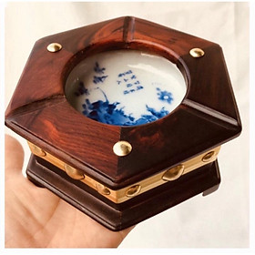 Mua GẠT TÀN GỖ TRẮC CAO CẤP LÒNG SỨ