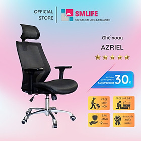 Ghế xoay văn phòng cao cấp có tựa đầu SMLIFE Azriel