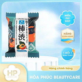 Xà Phòng Tắm Giảm Mùi Cơ Thể Chiết Xuất Quả Hồng Và Lá Trà Xanh Pelican Deodorizing Soap 80G