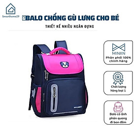 Balo Học Sinh Cho Bé Cấp 1 Chống Gù Lưng MINIIN ,Có Phản Quang,Chống Thấm Nước,Nhiều Ngăn Tiện Dụng - Hàng Loại 1