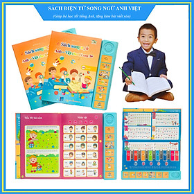 Hình ảnh sách (Bản nâng cấp 2022) Sách nói Điện tử Song ngữ Anh - Việt cho trẻ em - Sách điện tử đa chức năng giáo dục sớm