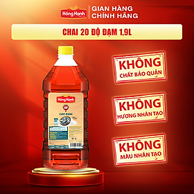 Nước mắm truyền thống Phú Quốc Hồng Hạnh Cao Đạm 20 độ đạm, dung tích 1,9 lít - Nêm ướp đậm đà