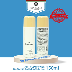 J107 Sữa rửa mặt cho da dầu và da mụn - Clearing Milk 150ml - Jean d'Arcel