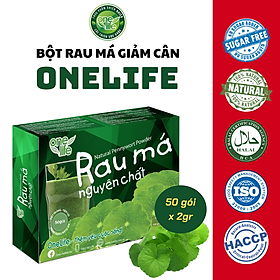 Dòng sản phẩm Rau má ONELIFE (Bột Rau Má Nguyên Chất & Sinh Tố Rau Má Đậu Xanh Cốt Dừa)