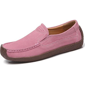 Oxford Bottom Loafer For Women'S Suede Matte Korean Casual Flat Boat Shoes