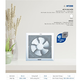 Mua Quạt Hút Thông Gió Âm Trần Senko HT200 (35W) - Hàng Chính Hãng