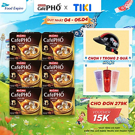 Combo 6 hộp Cà phê Phố Nhà làm - MacCoffee (hộp 10 gói x 28g)