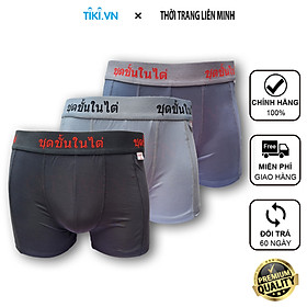 Combo 3 quần lót đùi nam boxer CITYMEN lưng Thái cao cấp vải thun lạnh co dãn mềm mại thoáng khí thấm hút tốt, quần xịp sịp đùi nam bao đổi trả 90 ngày