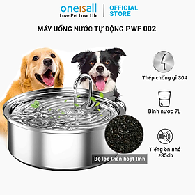 Máy lọc nước tự động Oneisall PWF 002 cho thú cưng uống nước - Hàng chính hãng