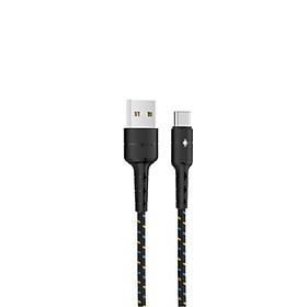 Cáp sạc Hoco X14 Pro (Type C) cáp sạc bọc dù siêu bền, hỗ trợ sạc nhanh 3A Max, tự ngắt khi pin đầy, LED báo sạc dành cho Samsung Galaxy Note 9/Note10/S9/S10/S10 Plus - Hàng chính hãng