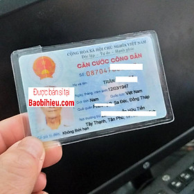 Mua vỏ bọc thẻ căn cước nhựa thẻ công dân thẻ ngân hàng lái xe thẻ các loại chống thấm nước chông mờ chữ