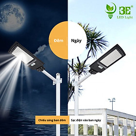 Mua Đèn Đường Năng Lượng Mặt Trời Liền Thể 3E LED LIGHT Tấm Pin Poly Công Suất 100w (Không kèm remote)
