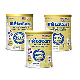 Combo 3 lon Sữa công thức MetaCare Opti 1+ lon 850g