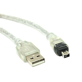 USB Male to Firewire IEEE 1394 4 PIN MALE ILINK ADAPTER Dây cáp Firewire 1394 Cáp cho cáp camera DCR DCR-TRV75E DV Cáp 120cm Chiều dài: 120cm