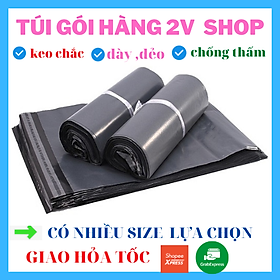 Mua 100 Túi Gói Hàng P.E Chuyên Dụng Màu Đen Có Nhiều Size - Túi Gói Hàng 2V