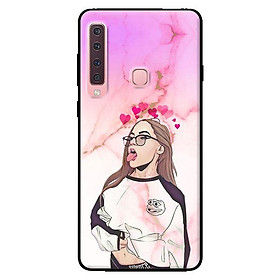 Ốp lưng in cho Samsung Galaxy A9 2018 mẫu Girl Pink - Hàng chính hãng