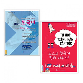 Bộ Sách Để Học Tiếng Hàn Nhanh Và Hiệu Quả ( Vui Học Tiếng Hàn Cùng Với Châu Thùy Trang + Tự Học Tiếng Hàn Cấp Tốc ) tặng kèm bookmark