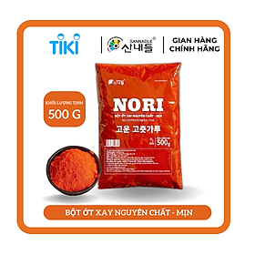 Bột ớt xay Hàn Quốc NORI 1KG - Loại mịn nguyên chất ớt 100 - Dùng để ướp kim chi hoặc chế biến các món ăn từ Hàn Quốc