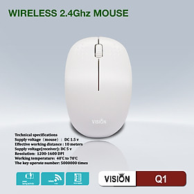 Mua Chuột không dây VISION Q1 1000DPI HN - HÀNG CHÍNH HÃNG