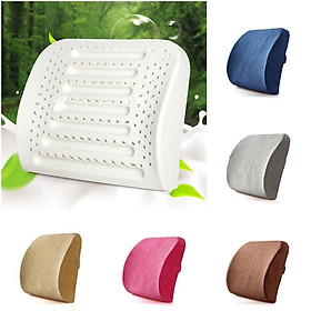 Mua Gối Đệm Tựa Lưng Cao Su Thiên Nhiên ZURI PILLOW LTL-03 Giữ Form Ngồi Chuẩn Chống Đau Mỏi Lưng  Vỏ Nhung Cao Cấp