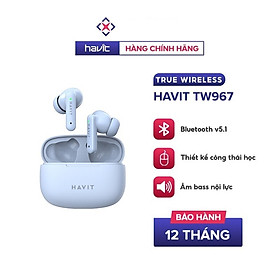 TAI NGHE TWS HAVIT TW967 STEREO EARBUDS Hàng Chính Hãng