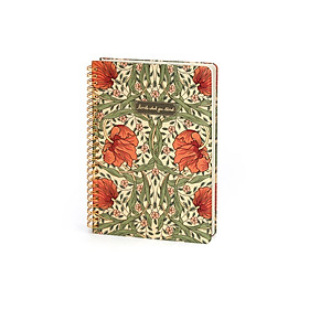 Wetlote Sổ Lò Xo Hoa A5 160Tr - XANH WJA5X724