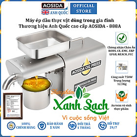 Mua Máy ép dầu thực vật nóng và lạnh dùng trong gia đình thương hiệu cao cấp AOSIDA 888A - Hàng Chính Hãng