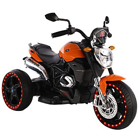 Xe máy mô tô điện 3 bánh 1280 đồ chơi trẻ em bảo hành 6 tháng (Đỏ-Xanh-Cam-Trắ