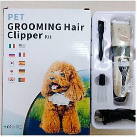 Tông đơ cắt lông chó mèo Grooming Full phụ kiện, tông đơ tỉa lông thú cưng nhập khẩu cao cấp