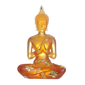 Meditating Buddha Statue Figurine Sculpture Home Office Decor Craft