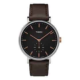 Đồng hồ Nam dây da Timex Fairfield Sub-Second 41mm TW2R38100