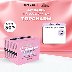 Mặt nạ bùn non Topcharm 30gr, lột mụn, thu nhỏ lỗ chân lông, dưỡng da trắng mịn